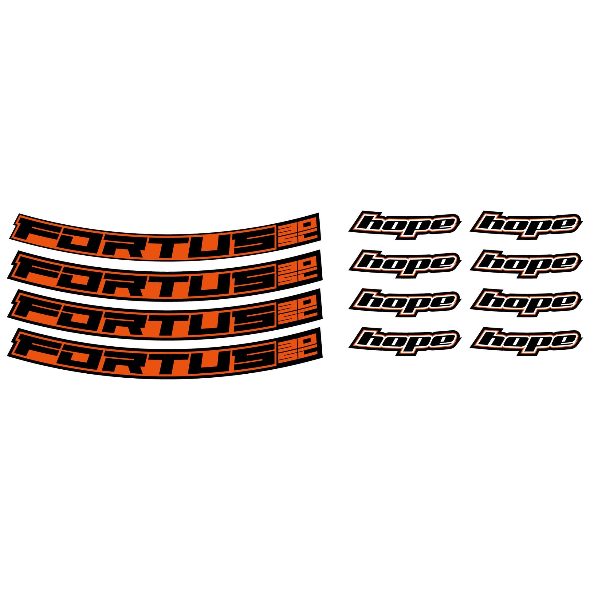 Hope Fortus 30SC Rim Decal Kits - 27.5 inch and 29 inch — detail view 4