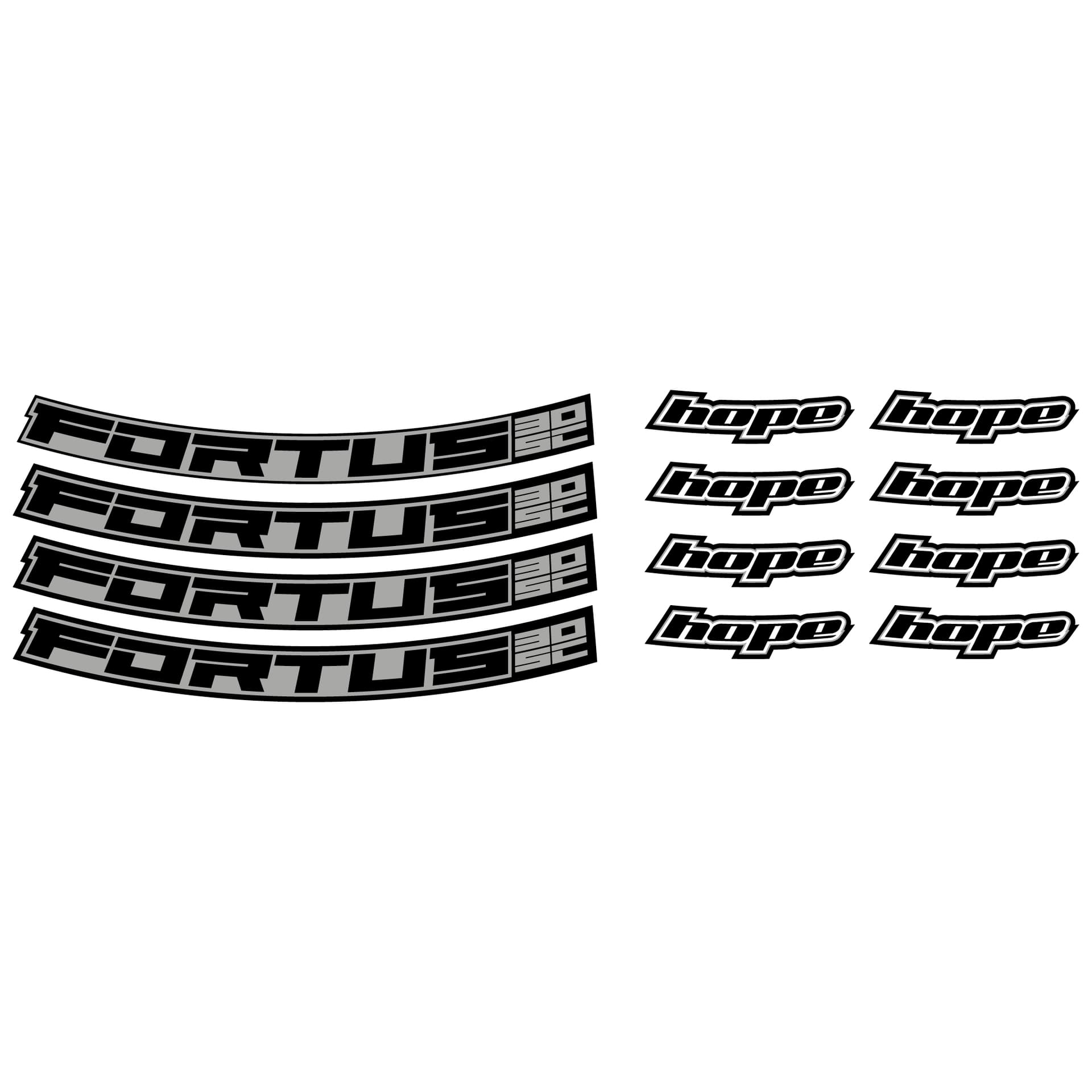 Hope Fortus 30SC Rim Decal Kits - 27.5 inch and 29 inch — detail view 6
