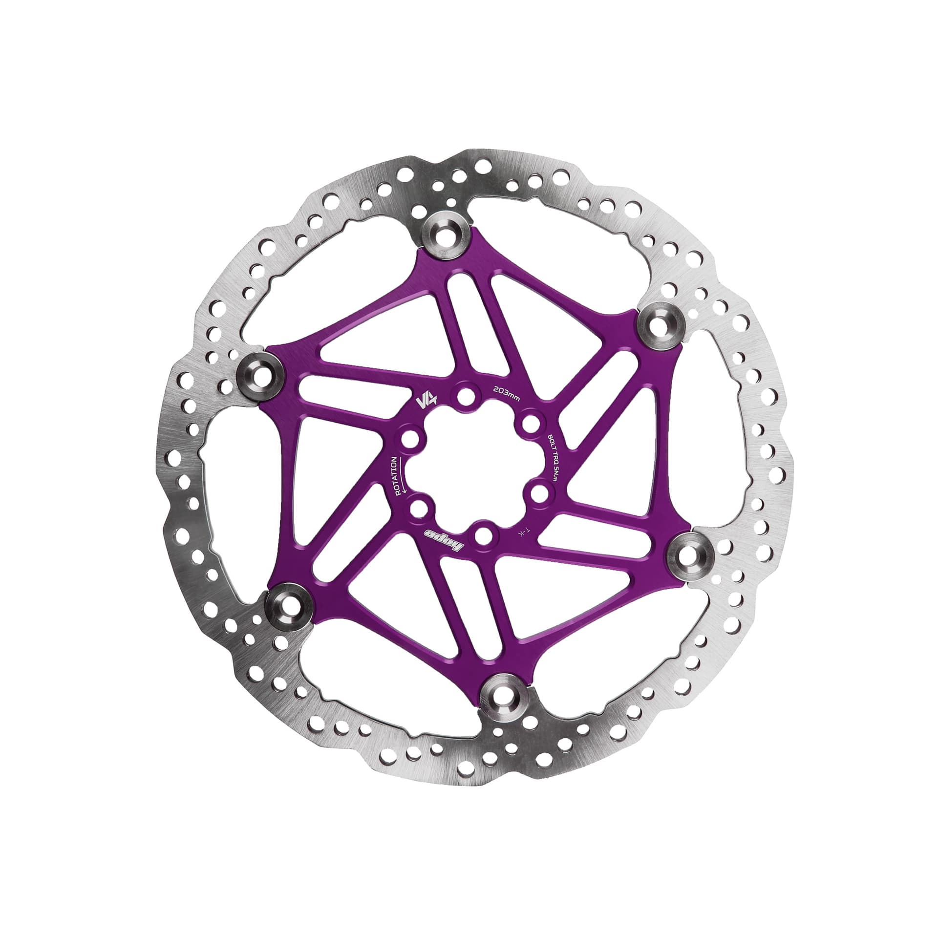 Hope V4 Vented - 6 Bolt - Floating - Purple Disc — product photo