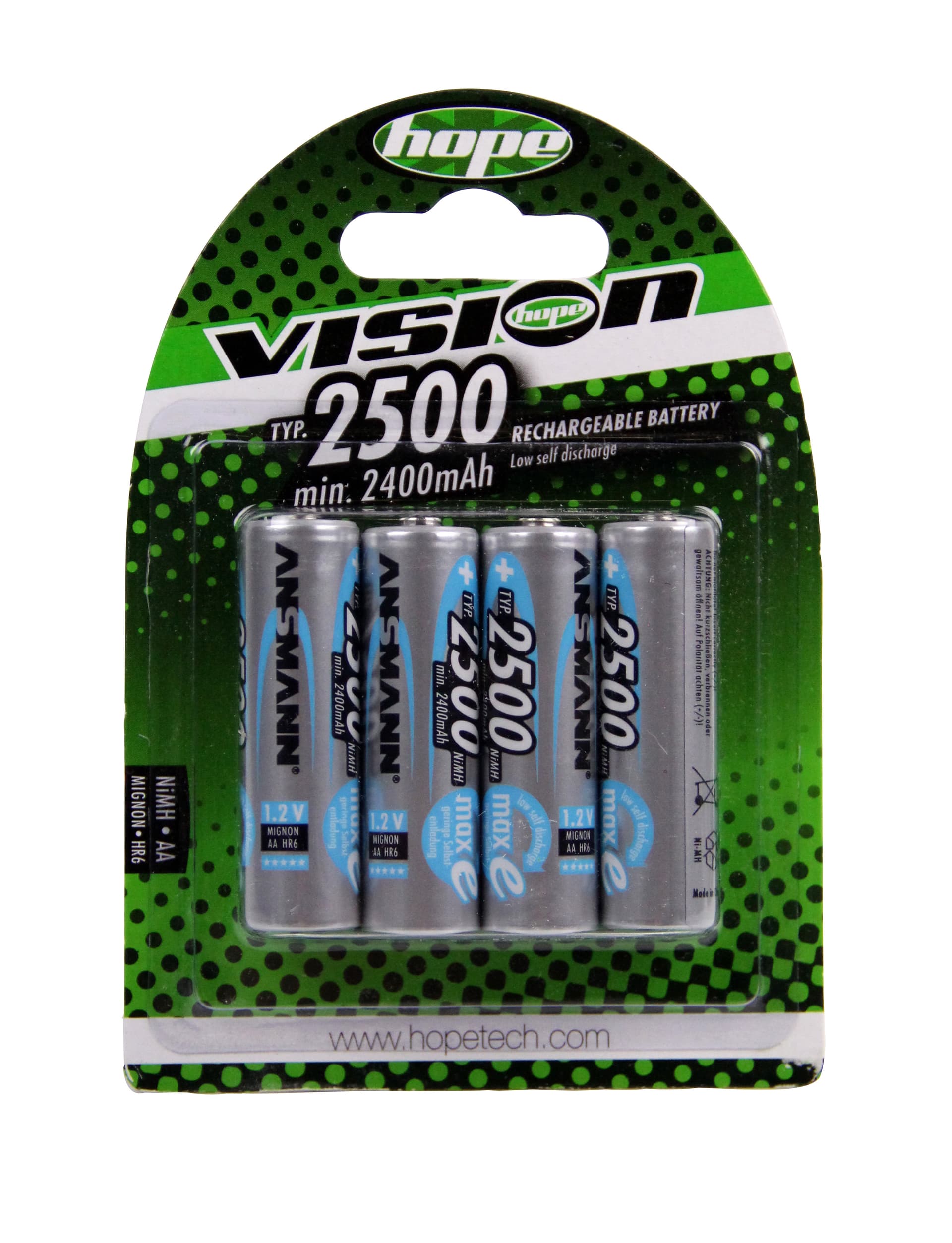 Hope AA 2500 mAh Cell 4Off — product photo