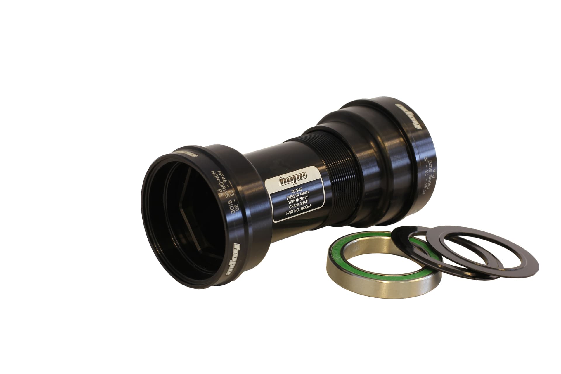 Hope PressFit 46 - 30mm Black [PF30, BBRight, 386EVO] — detail view 2