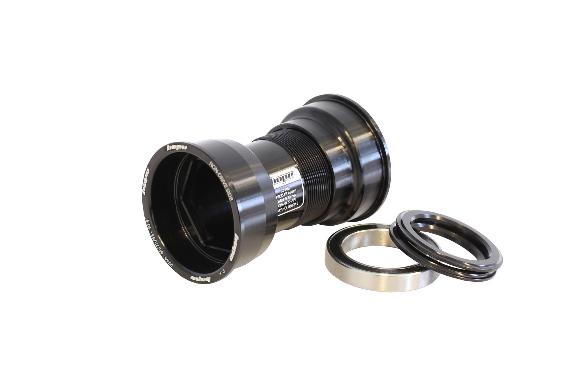 Hope PressFit 46 - 30mm Black [PF30, BBRight, 386EVO] — detail view 3