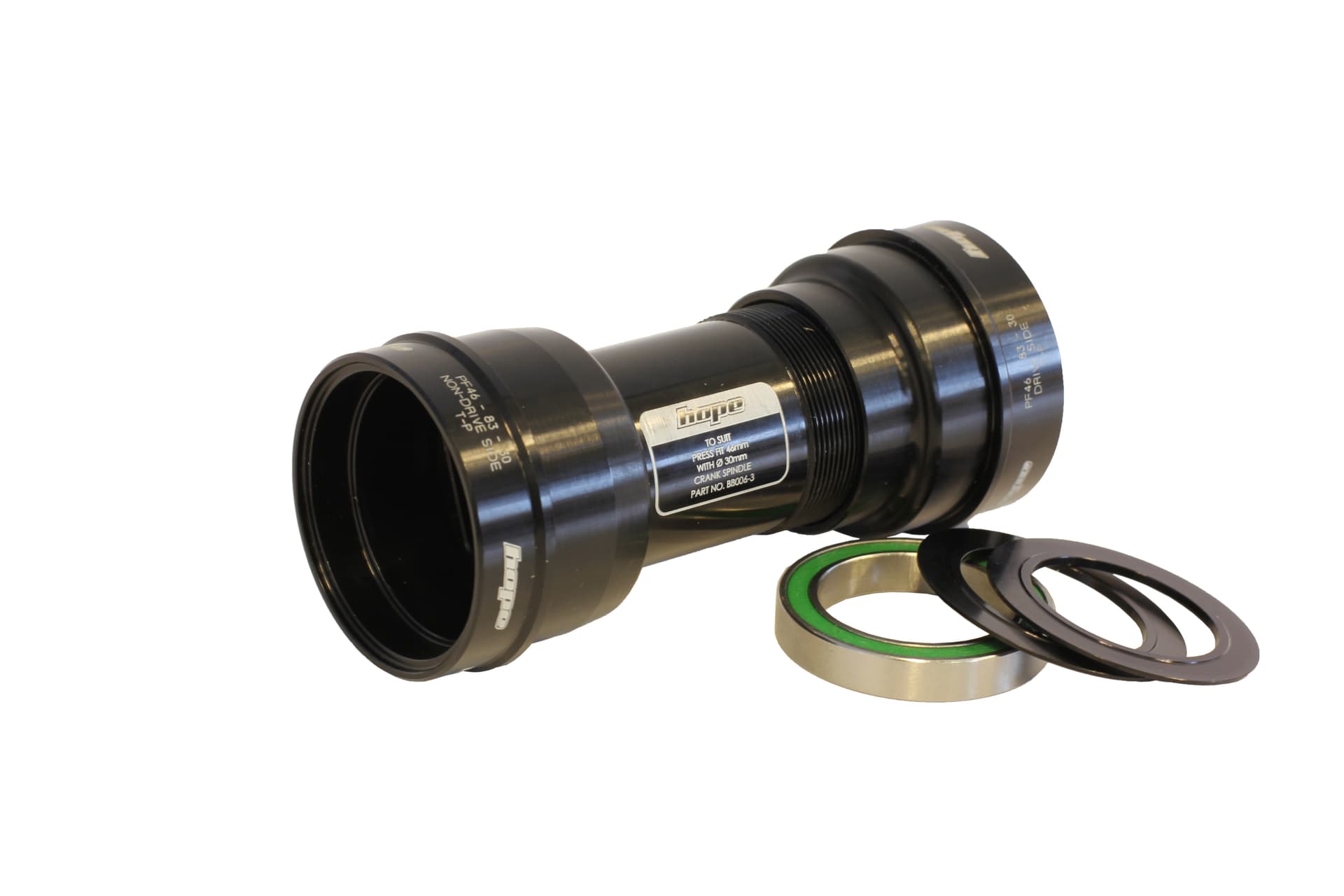 Hope PressFit 46 - 30mm Black [PF30, BBRight, 386EVO] — detail view 4