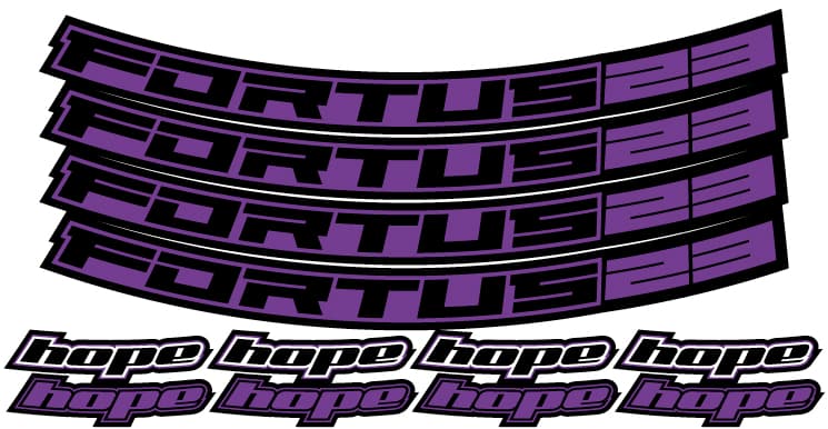 Hope Fortus 23 Rim Decal Kits - 27.5 inch and 29 inch — detail view 5