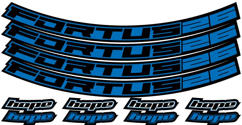 Hope Fortus 26 Rim Decal Kits - 26 inch, 27.5 inch and 29 inch — detail view 2