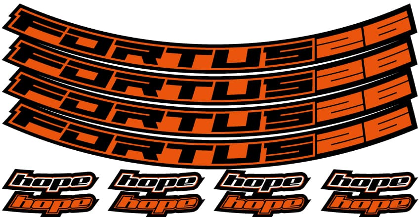 Hope Fortus 26 Rim Decal Kits - 26 inch, 27.5 inch and 29 inch — detail view 4