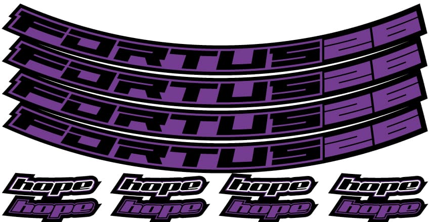 Hope Fortus 26 Rim Decal Kits - 26 inch, 27.5 inch and 29 inch — detail view 5