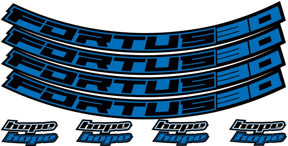 Hope Fortus 30 Rim Decal Kits - 26 inch, 27.5 inch and 29 inch — detail view 2