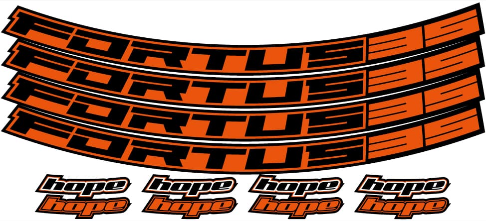 Hope Fortus 35 Rim Decal Kits - 27.5 inch and 29 inch — detail view 4