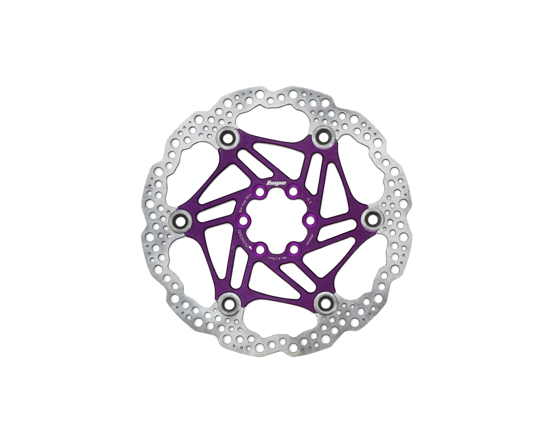 Hope Universal - 6 Bolt - Floating - Purple Disc — product photo