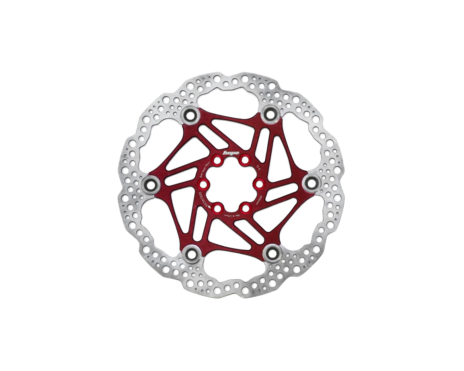 Hope Universal - 6 Bolt - Floating - Red Disc — product photo