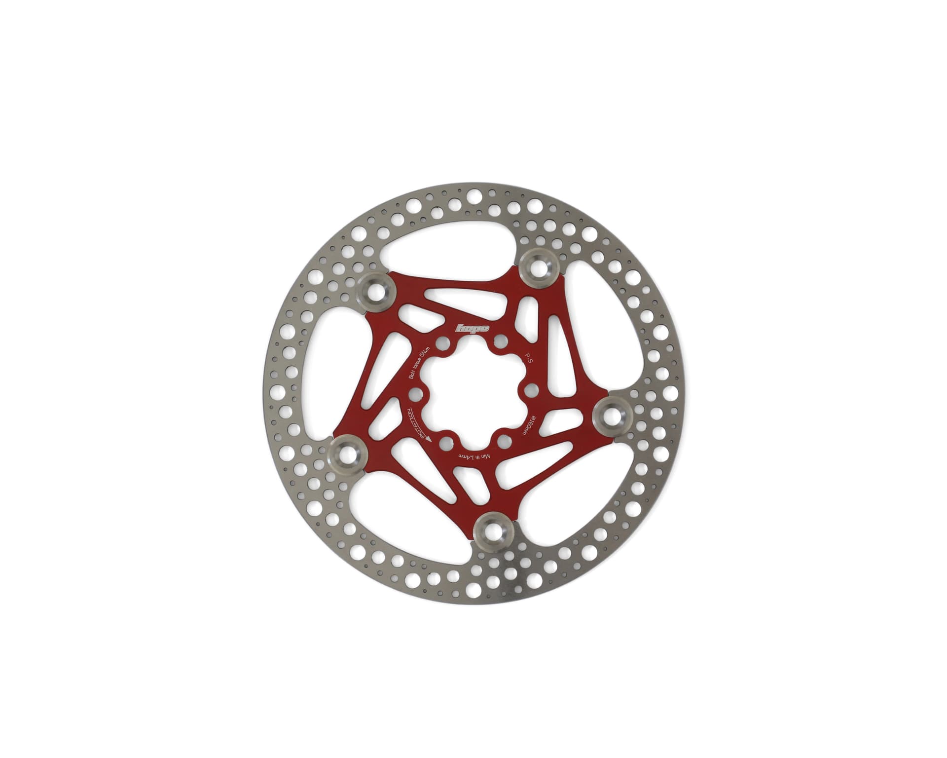 Hope Hope Road 6 Bolt Floating Disc Red — product photo