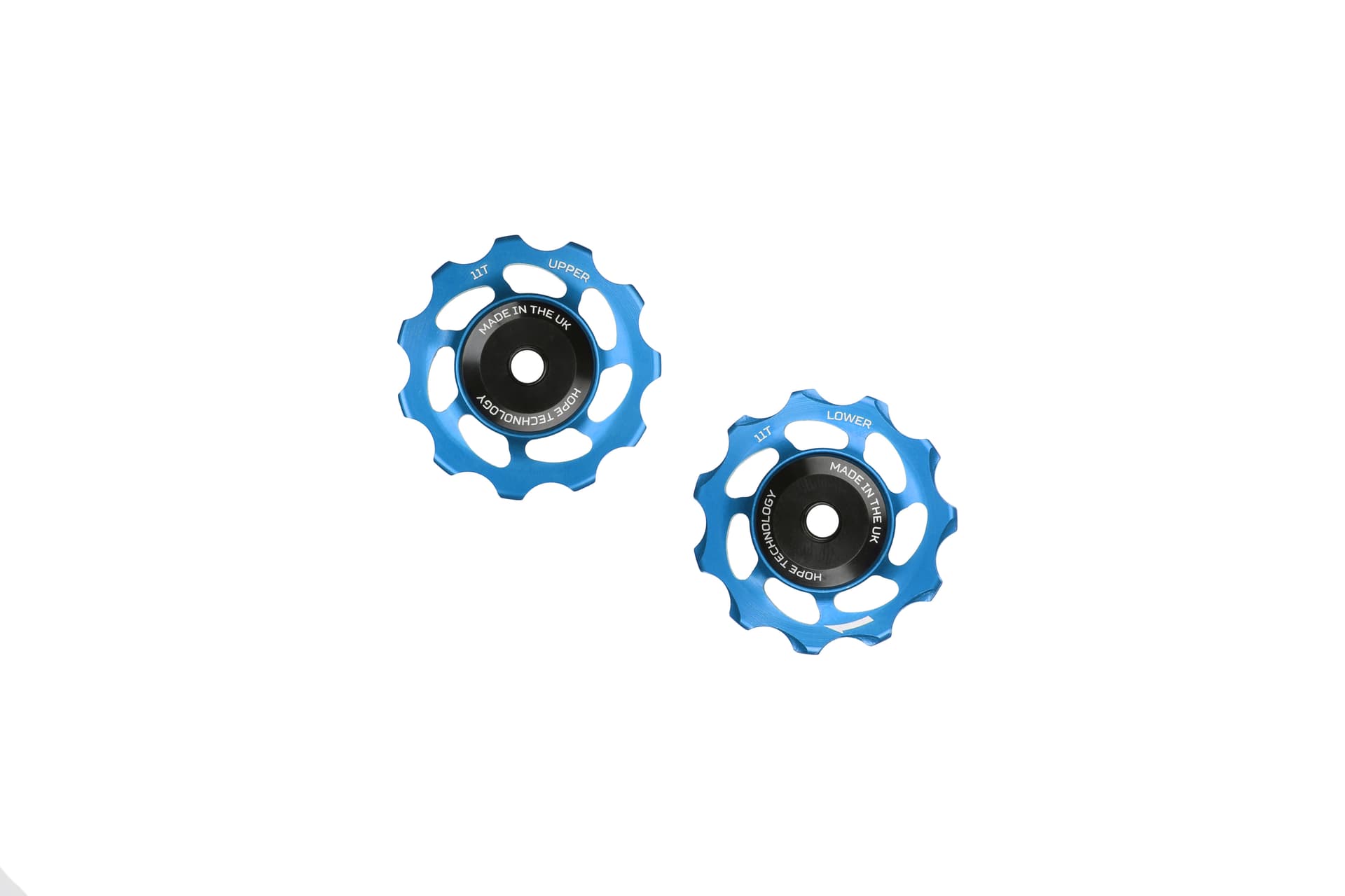 Hope 11 Tooth Jockey Wheels - Pair Blue — product photo