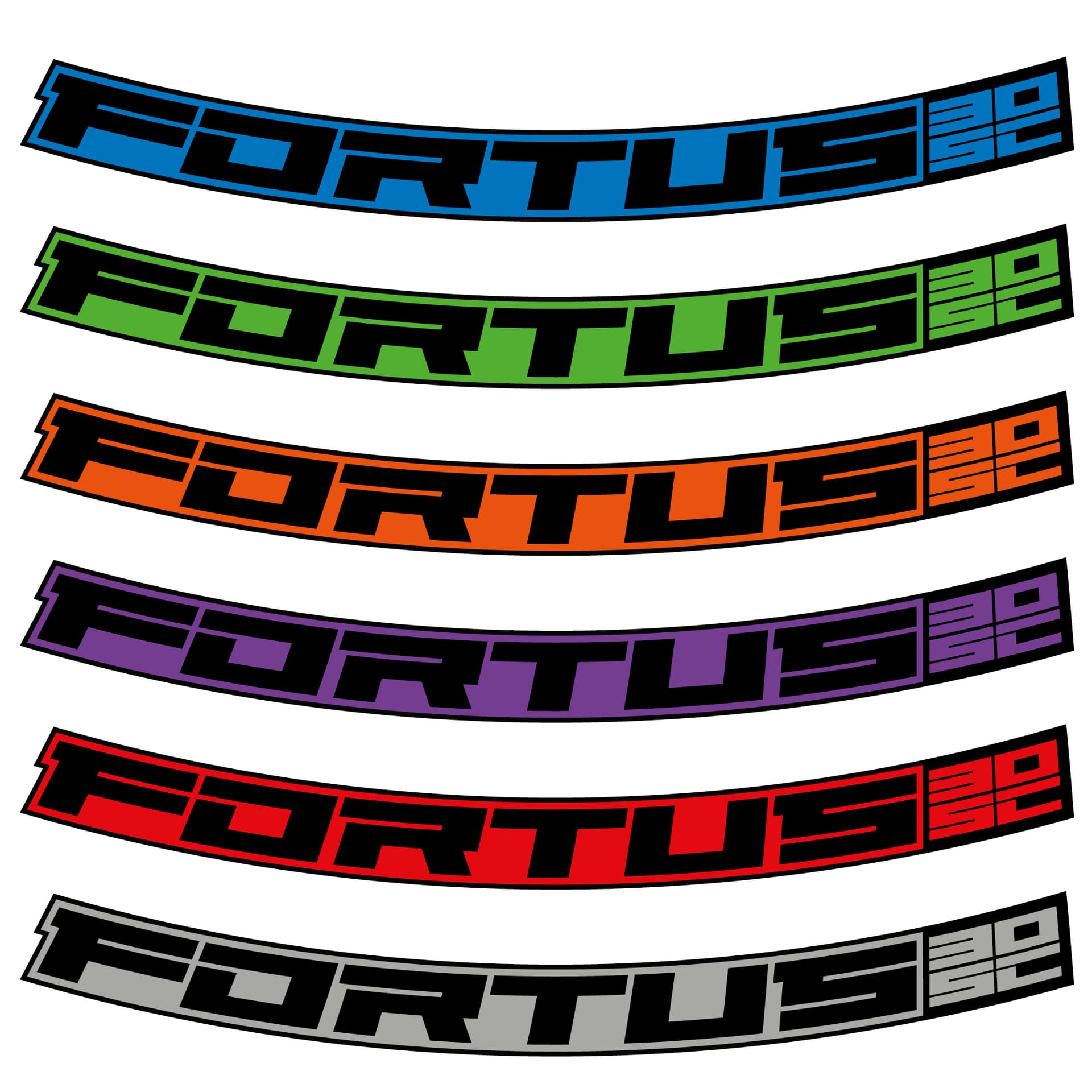 Hope Fortus 30SC Rim Decal Kits - 27.5 inch and 29 inch — product photo