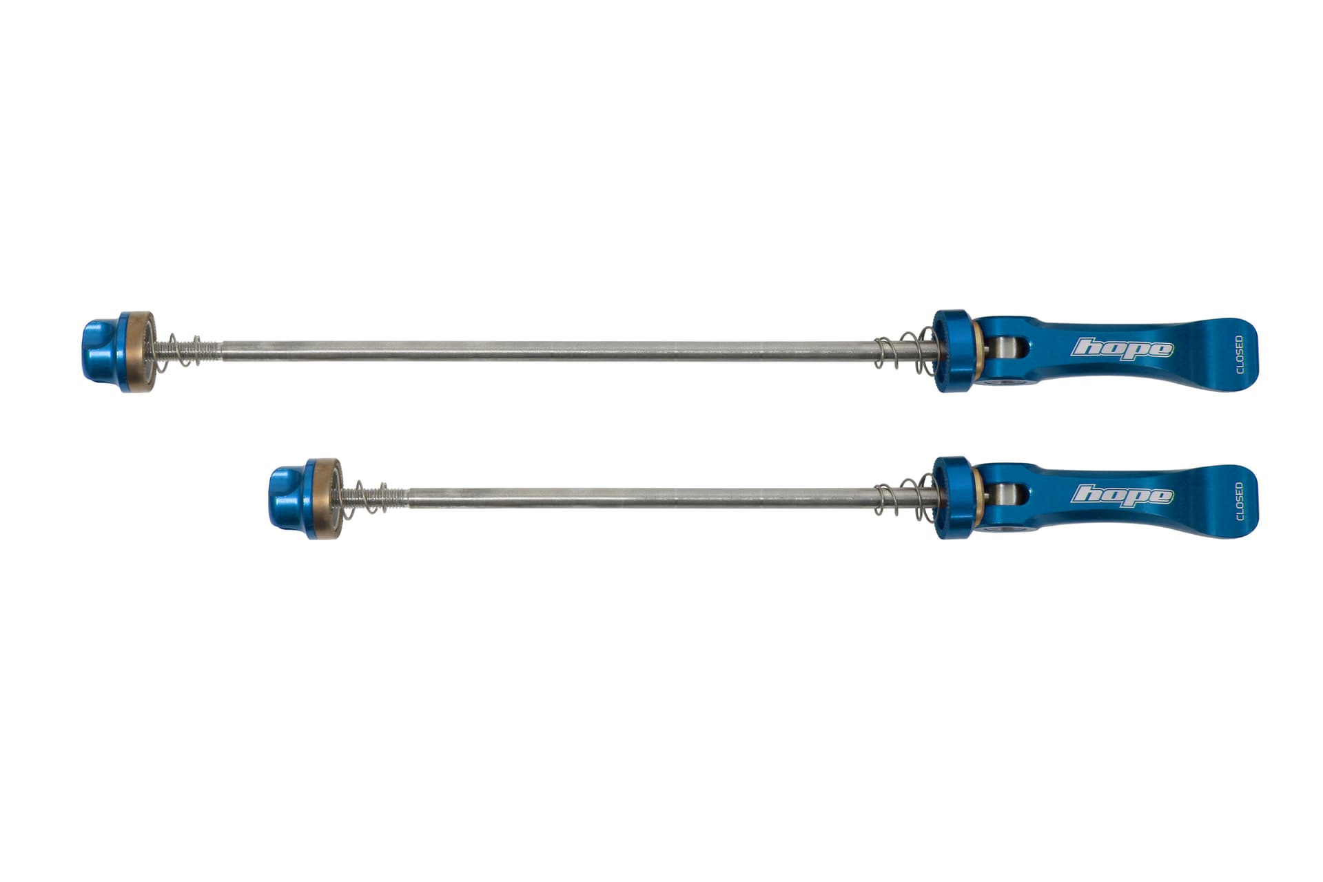 Hope Quick Release Skewer Pair - FATSNO 170mm Blue — product photo