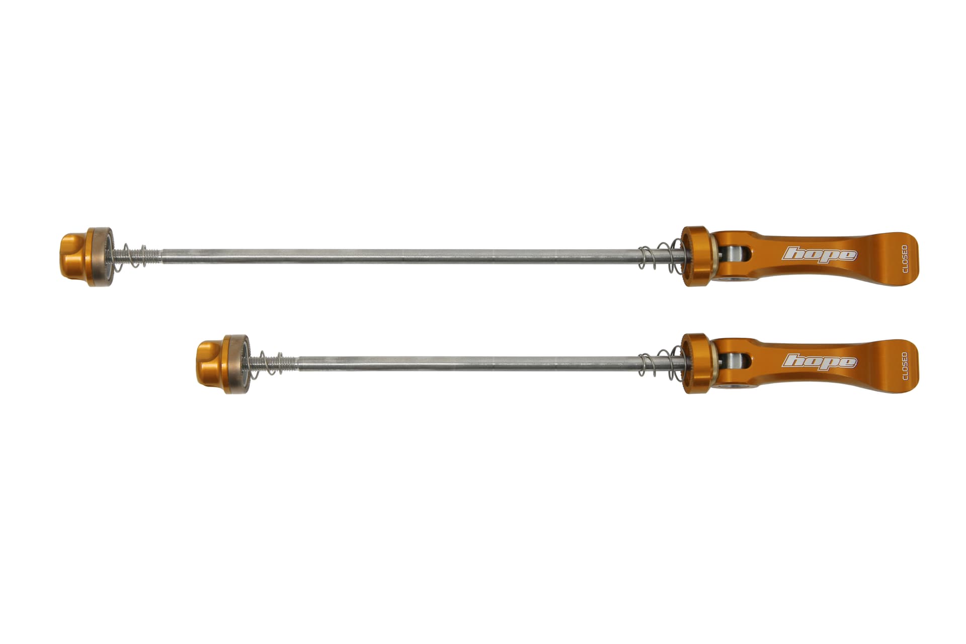 Hope Quick Release Skewer Pair - FATSNO 170mm Orange — product photo