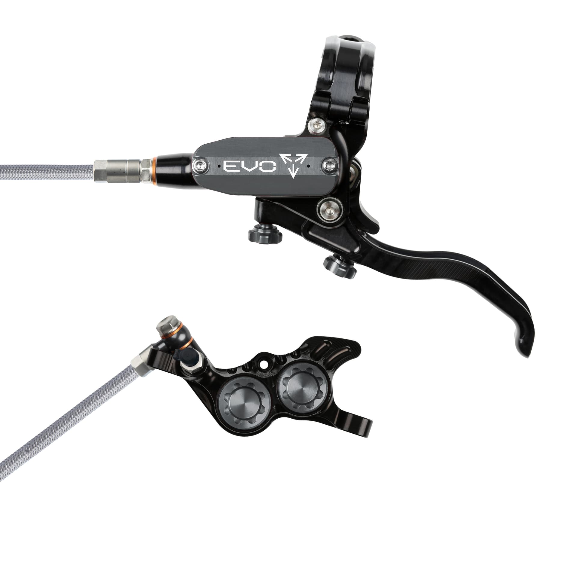Hope Tech 4 EVO GR4 - Black/Smoke - Braided - No Rotor — product photo
