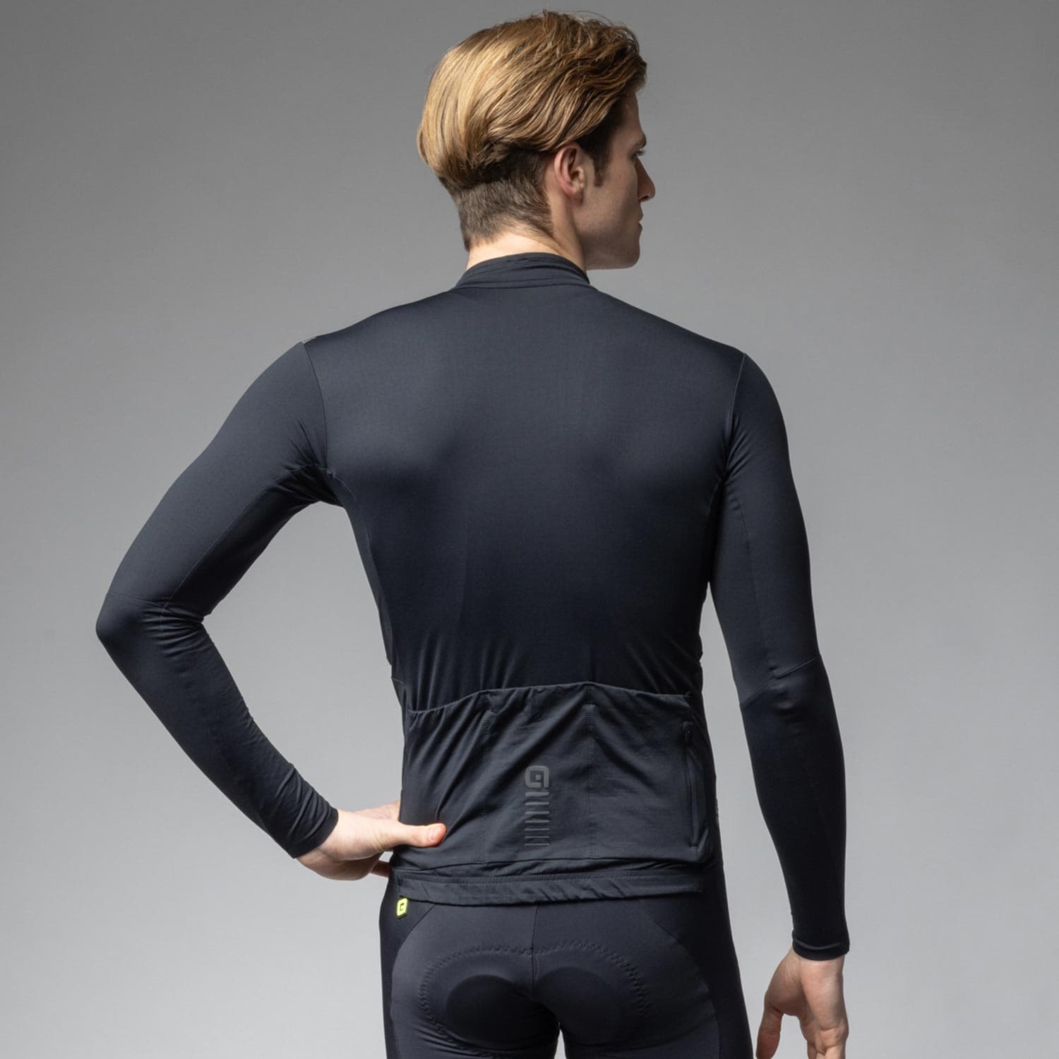 Ale Clothing Warm Race R-Ev1 Mens Long Sleeved Jersey — detail view 2