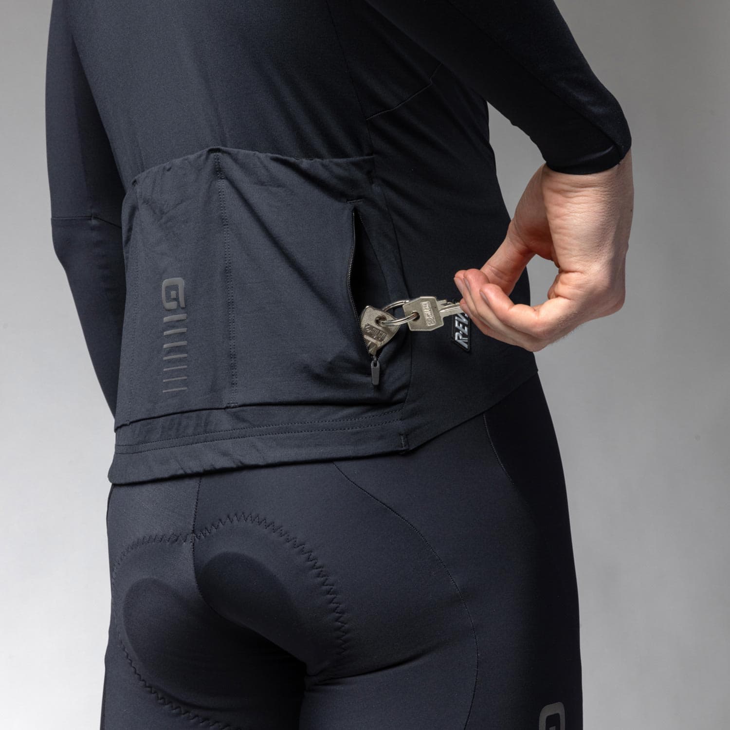 Ale Clothing Warm Race R-Ev1 Mens Long Sleeved Jersey — detail view 4