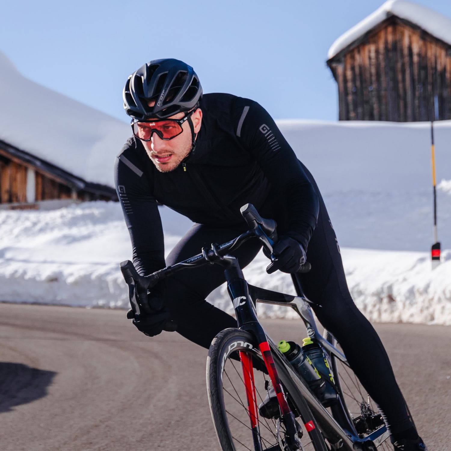 Ale Clothing Warm Race R-Ev1 Mens Long Sleeved Jersey — detail view 5