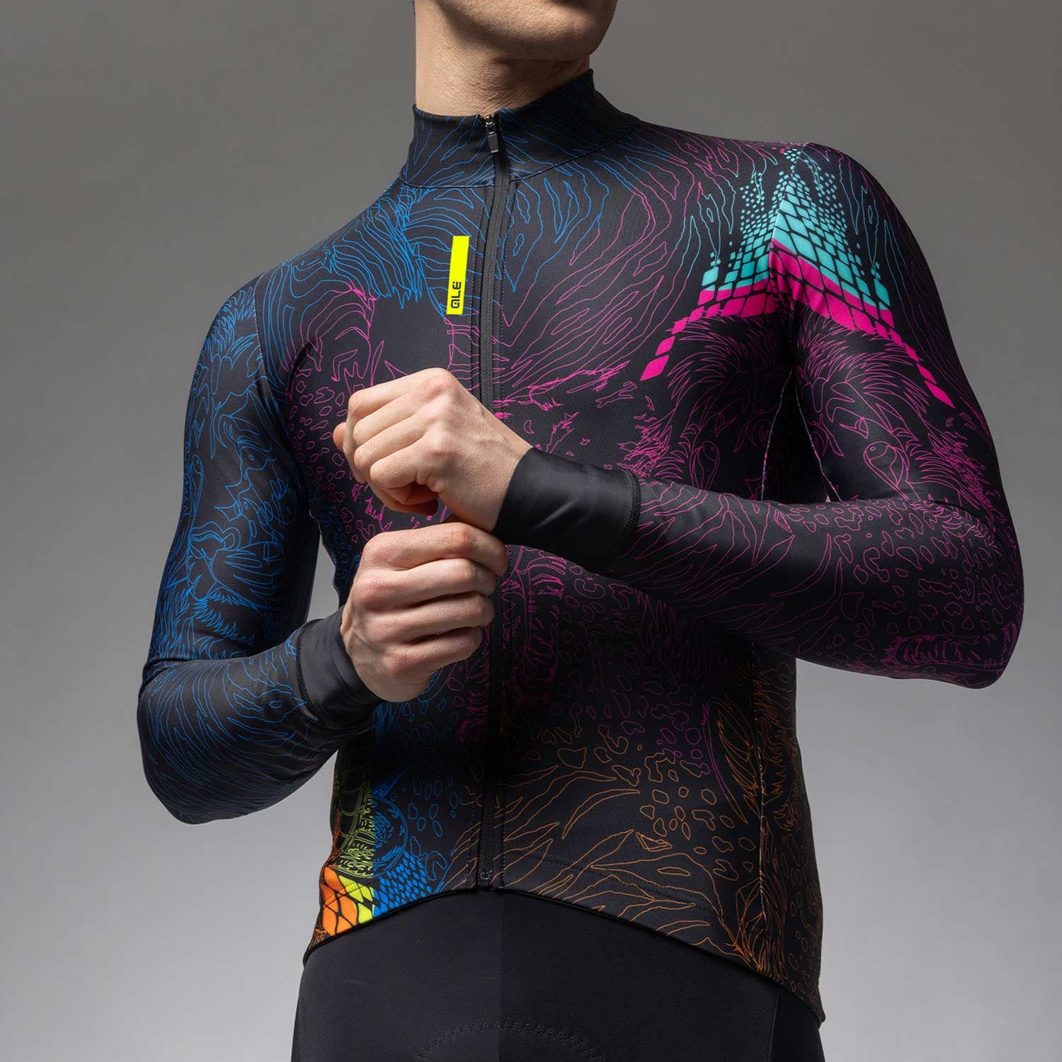 Ale Clothing Zanzibar Pragma Mens Long Sleeved Jersey — detail view 8