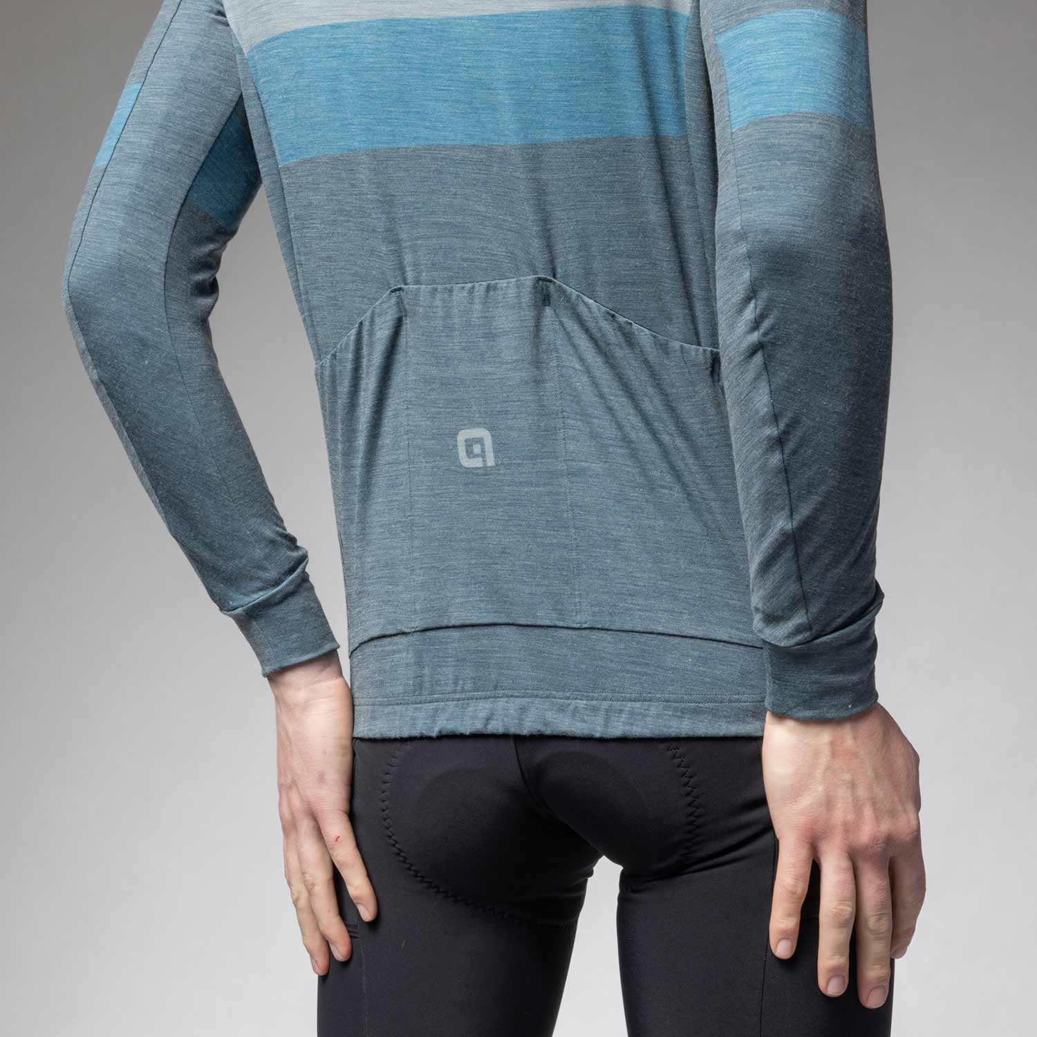 Ale Clothing Wool Off Road/Gravel Mens Long Sleeved Jersey — detail view 3