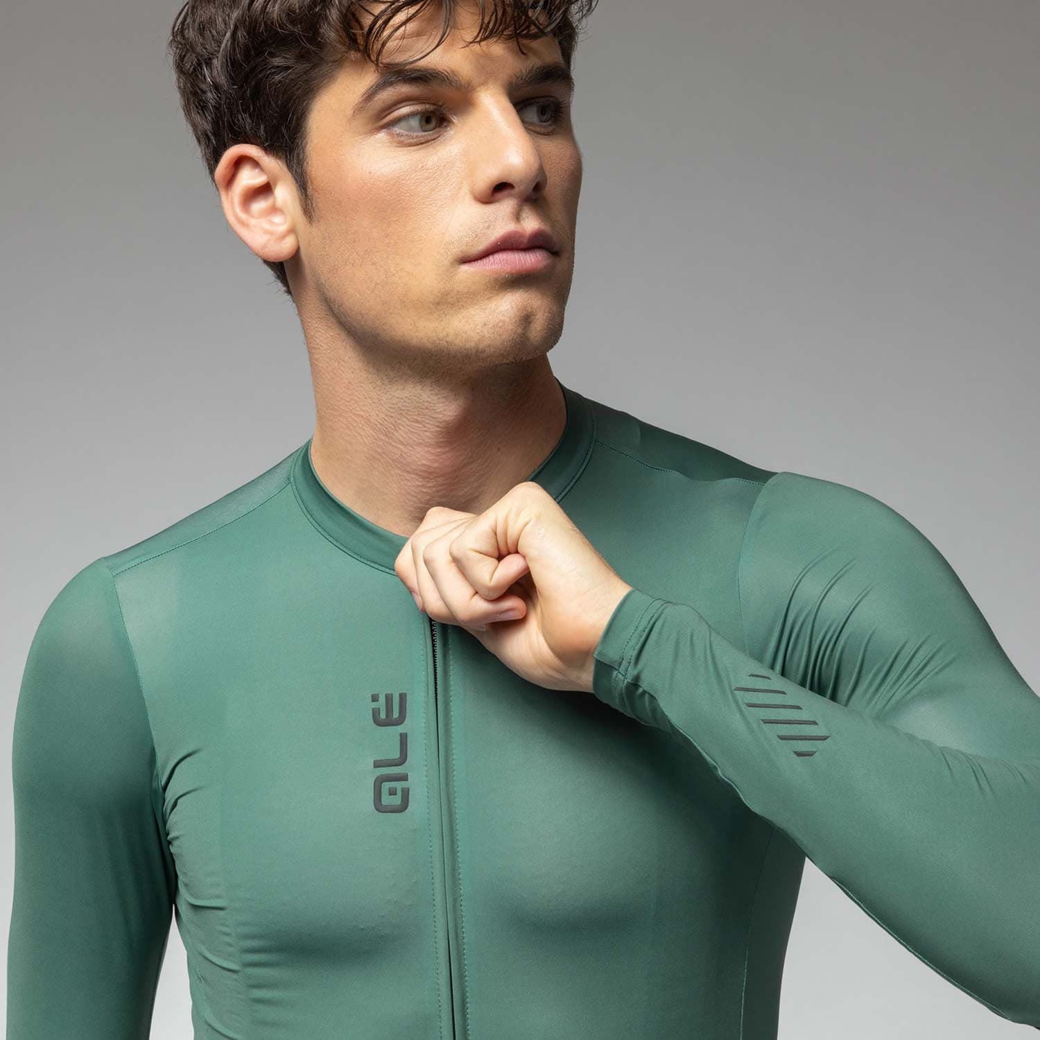 Ale Clothing Colour Block Pragma Mens Long Sleeved Jersey — detail view 4