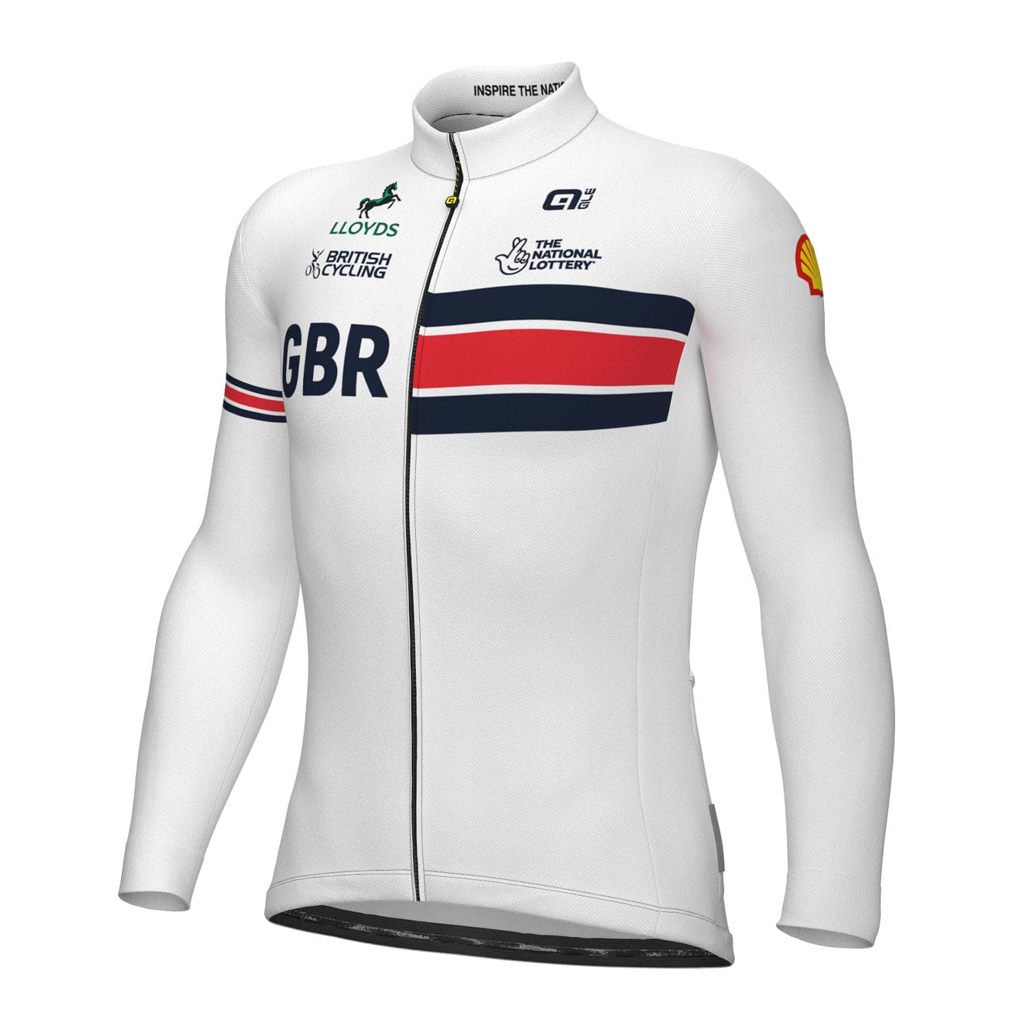 Ale Clothing British Cycling Official Prime Mens Long Sleeved Jersey — detail view 5