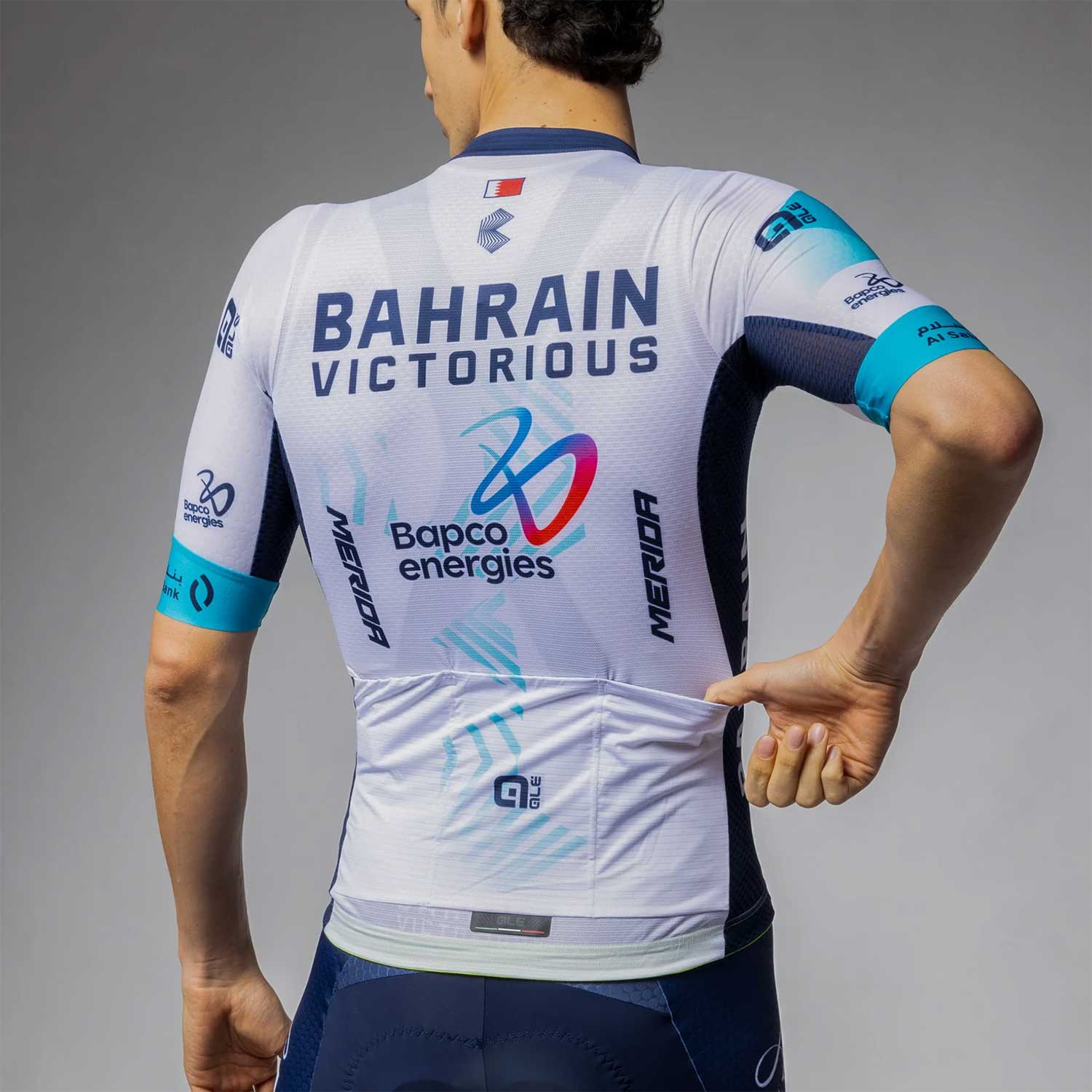 Ale Clothing Bahrain Victorious Pr-S 2.0 Short Sleeved Jersey — detail view 3
