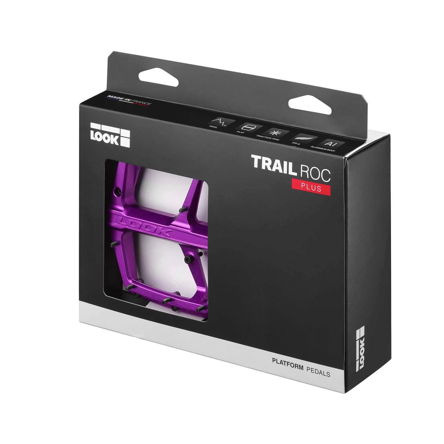 Look Trail Roc Plus Flat Purple Pedals — detail view 3