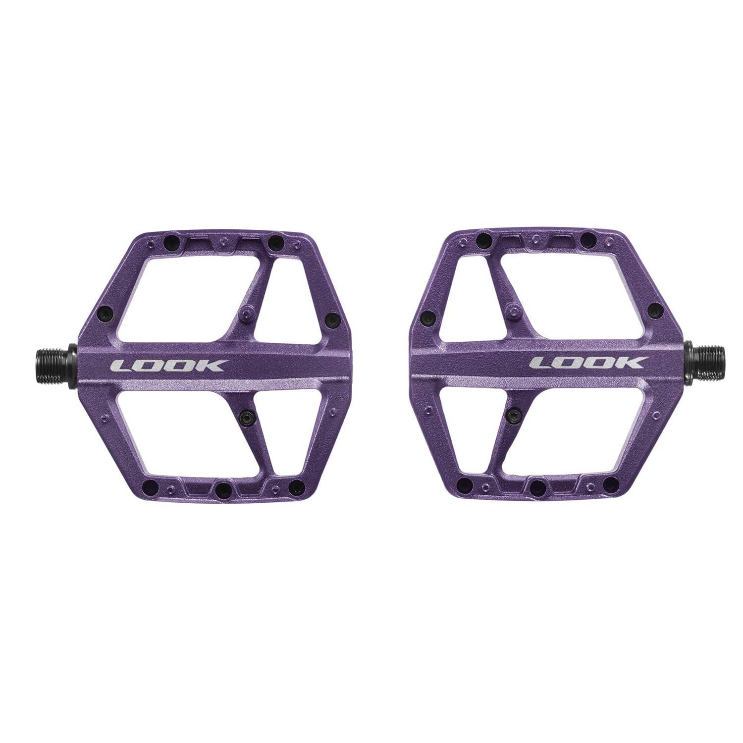 Look Trail Roc Flat Purple Pedals — detail view 2