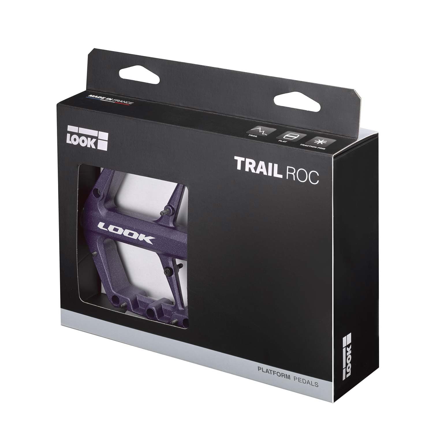 Look Trail Roc Flat Purple Pedals — detail view 3