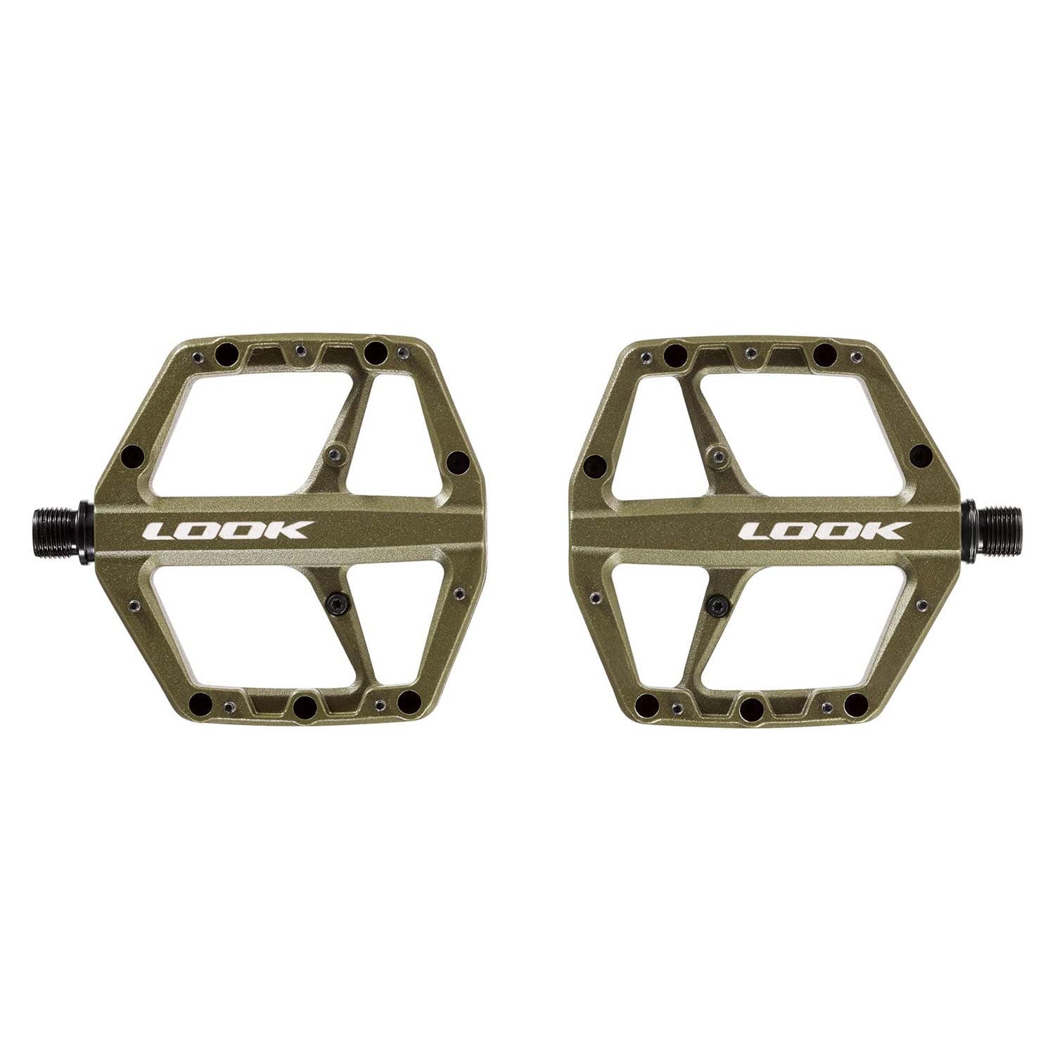 Look Trail Roc Flat Green Pedals — detail view 2