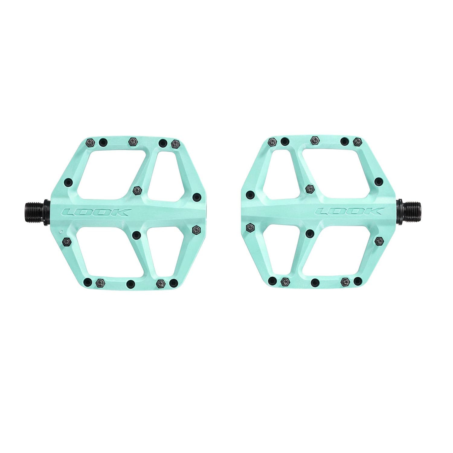 Look Trail Fusion Flat Blue Pedals — detail view 2