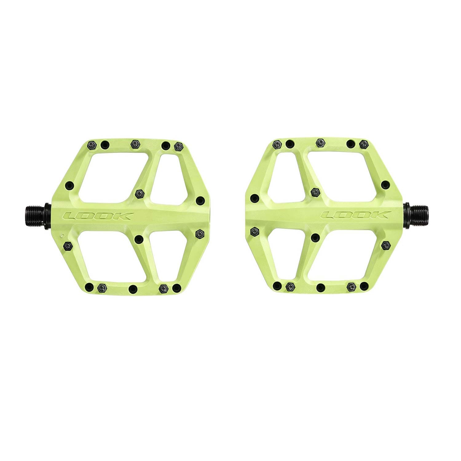 Look Trail Fusion Flat Lime Green Pedals — detail view 2