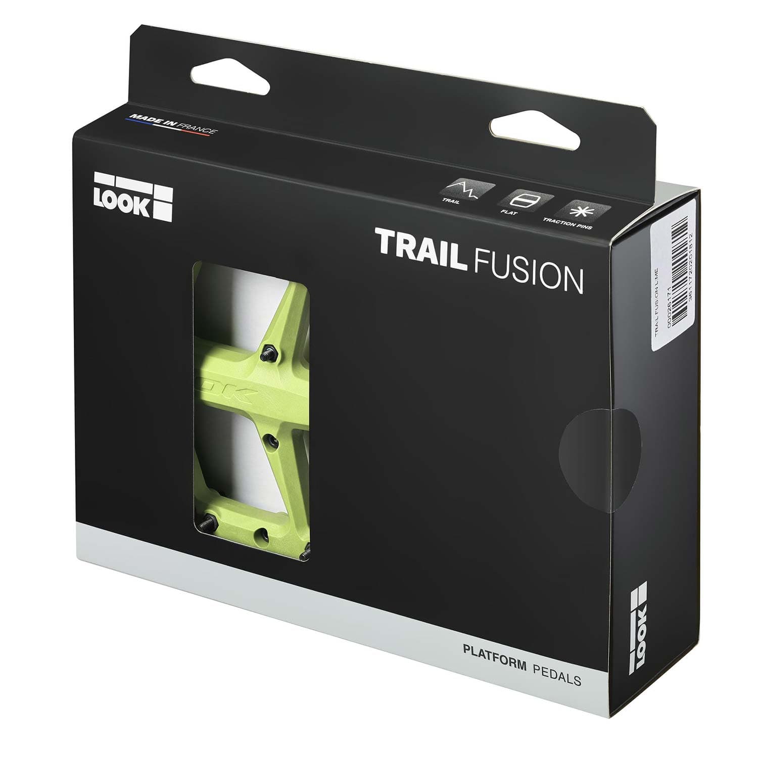 Look Trail Fusion Flat Lime Green Pedals — detail view 3