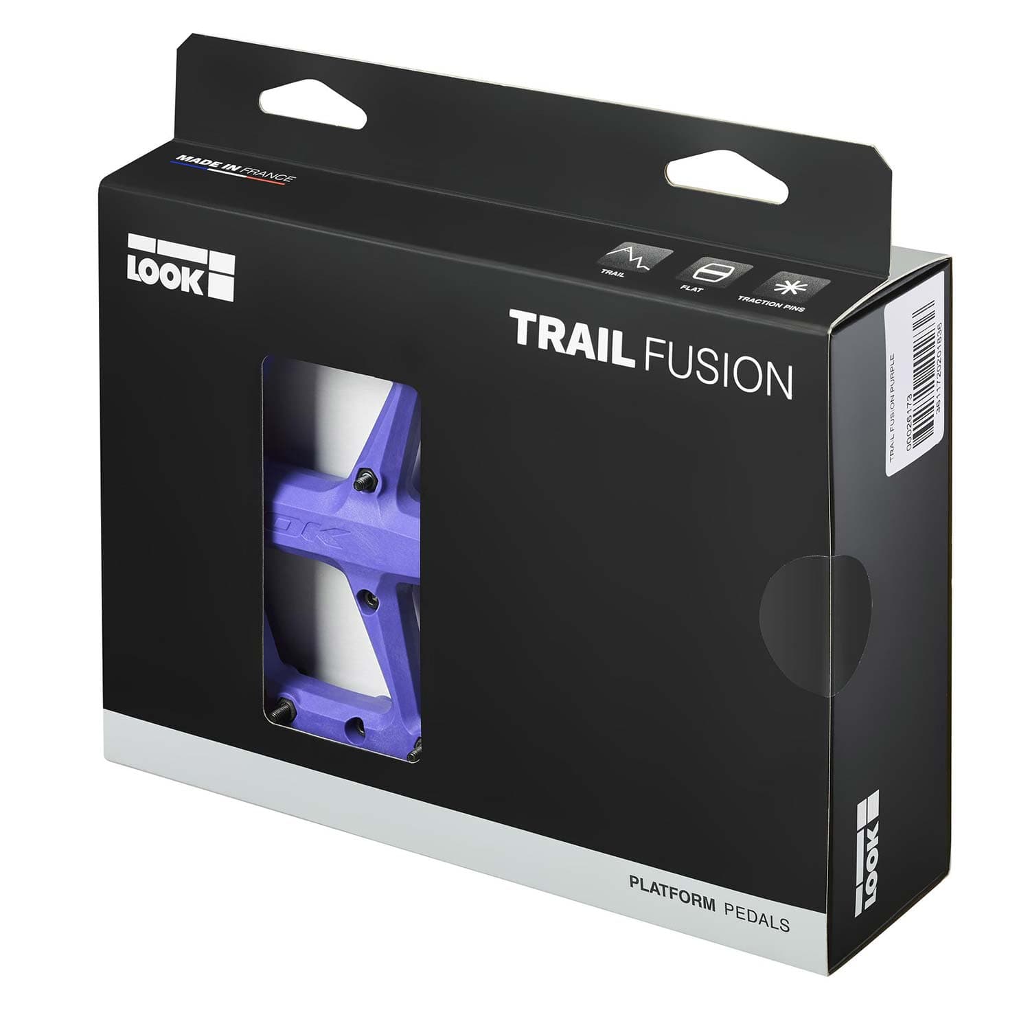 Look Trail Fusion Flat Purple Pedals — detail view 3
