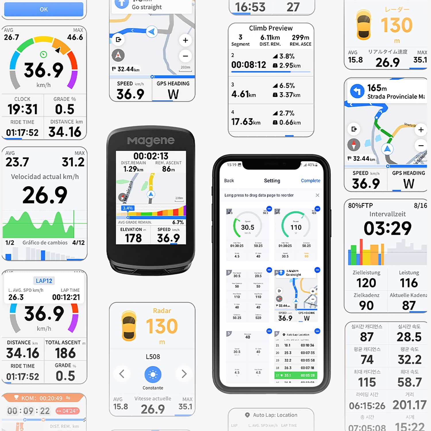 C606 V2 Smart Gps Bike Computer thumbnail 3
