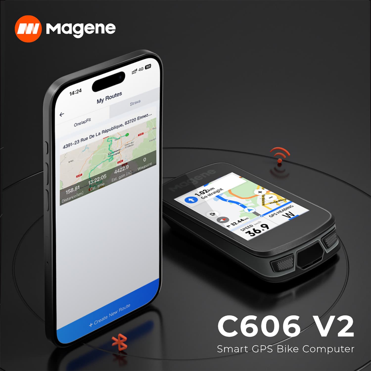 C606 V2 Smart Gps Bike Computer thumbnail 5