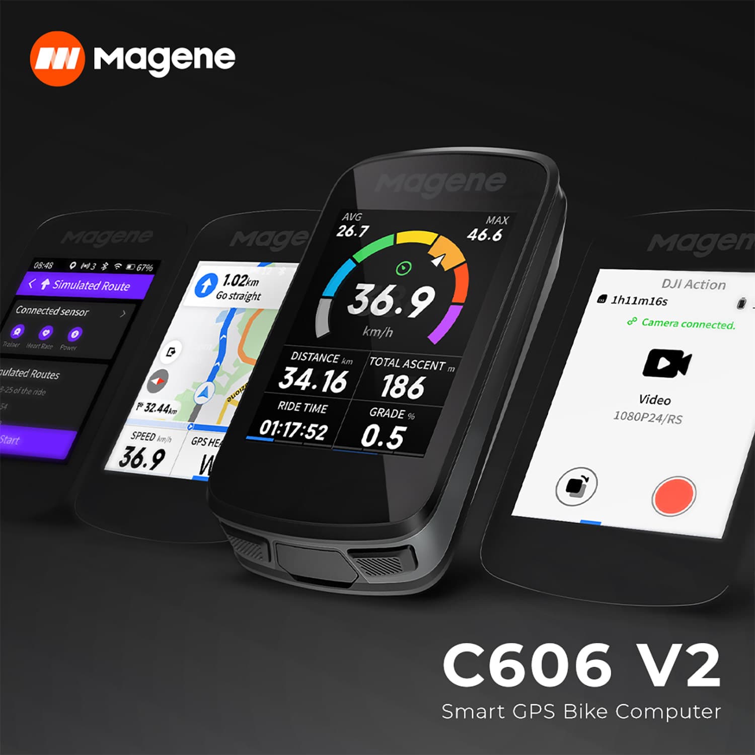 C606 V2 Smart Gps Bike Computer thumbnail 6