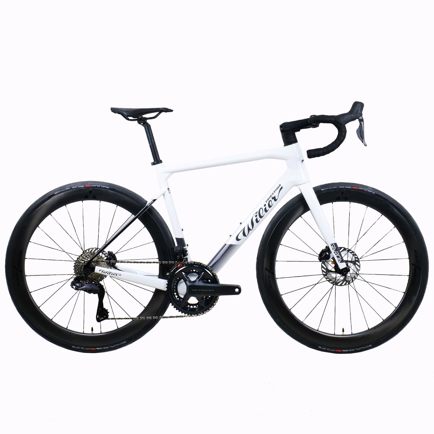 Garda Ultegra Di2 White/Black — product image 1 at Stretton Bikes