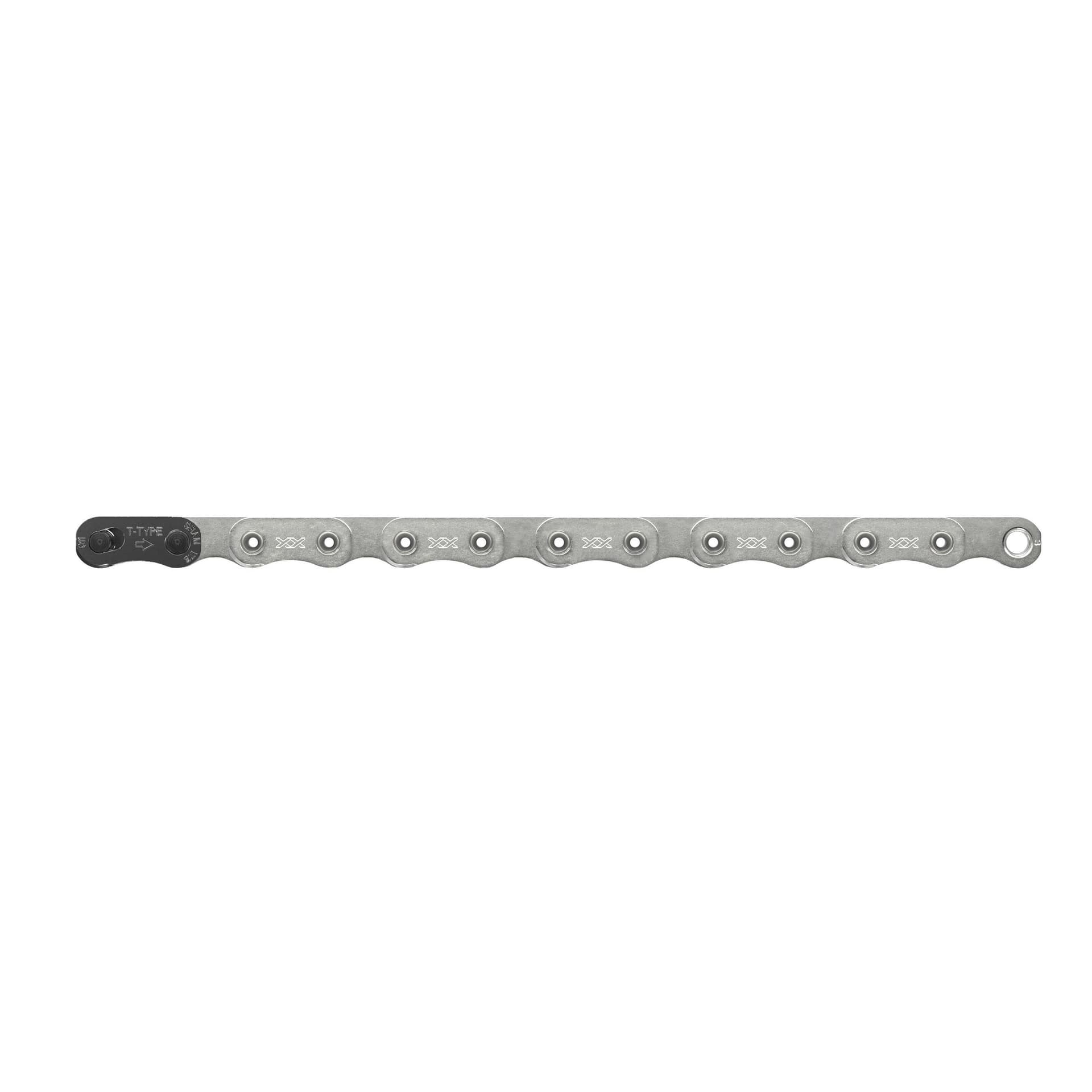 Sram Chain XX T-Type Eagle Silver Hollowpin 126 Links W/Powerlock T-Type Pvd 12 Speed 1pc 2023 — product photo