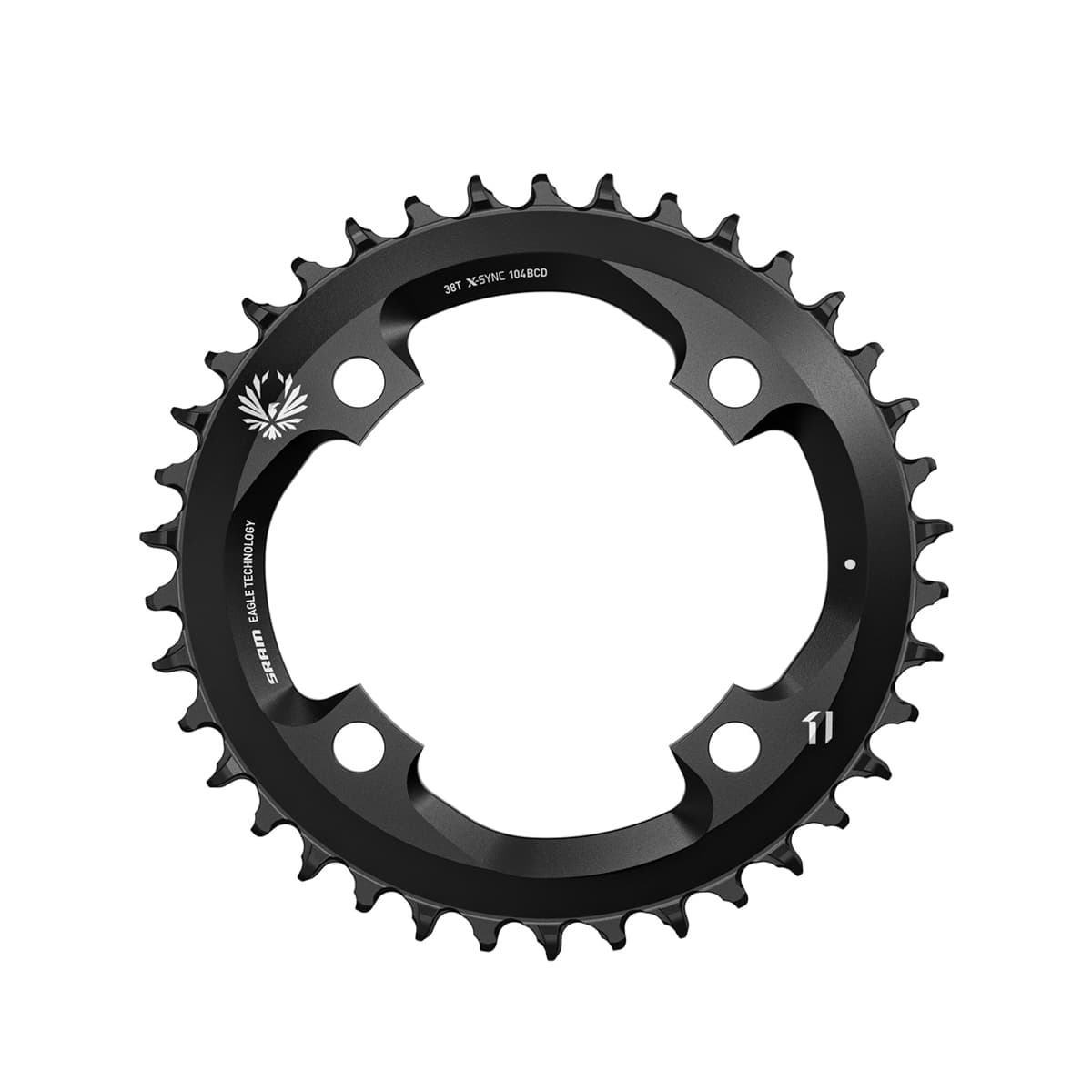 Sram Chain Ring X-SYNC 2 38T 104 BCD Alum 12 speed Black — product photo