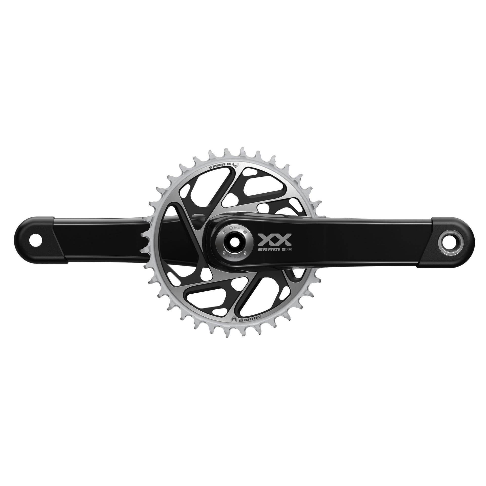 Sram Crankset XXSL Eagle Q174 55mm Chainline Dub Black 34T T-Type (BB Not Included) 2022 — product photo