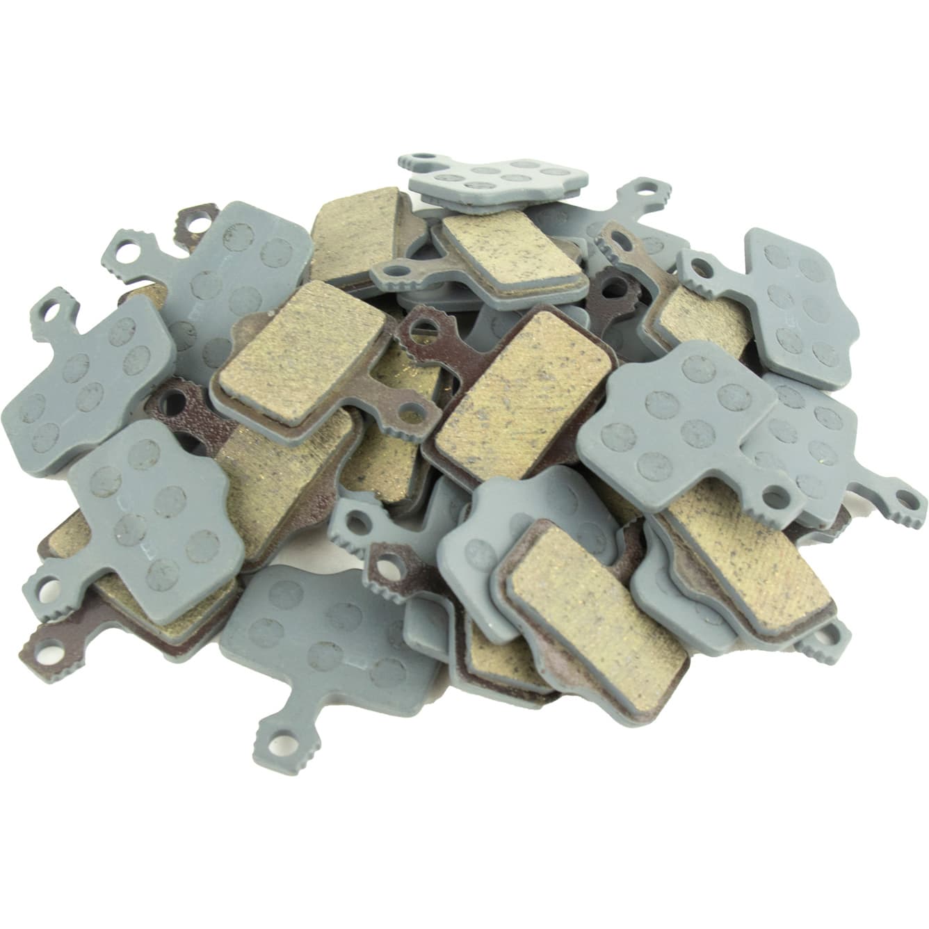 Sram Disc Brake Pads - Small Organic/Steel (Powerful) (20 Sets) - 2 Piece Road/Elixir/DB/Level B1 (2020+) - Oe Mtb Pad — product photo