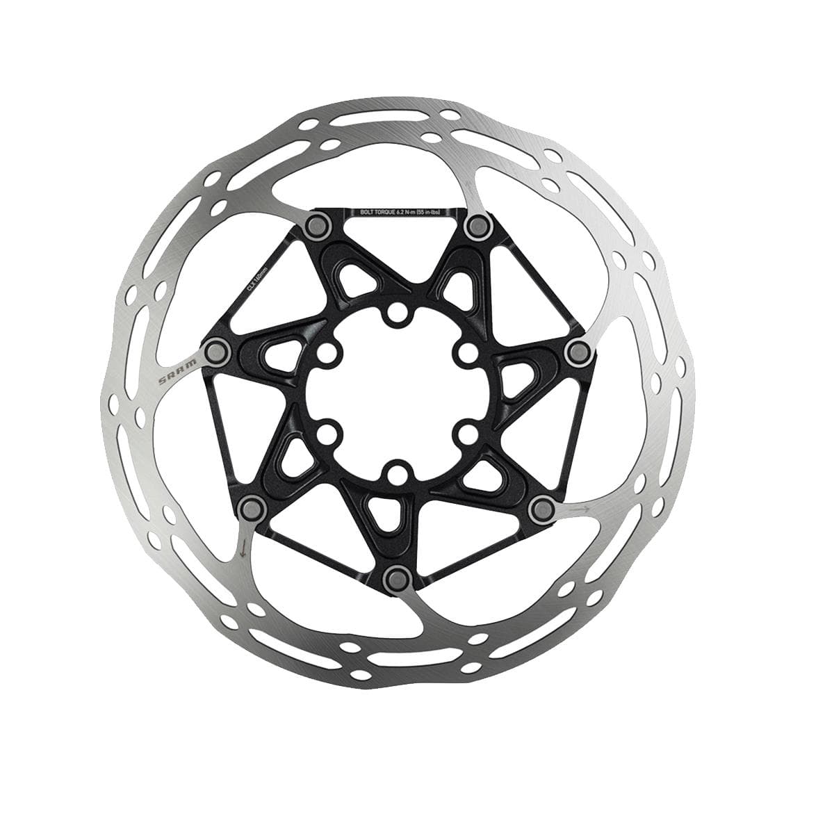 Sram Rotor Centerline 2 Piece Black (includes Ti SRAM Rotor bolts) Rounded — product photo
