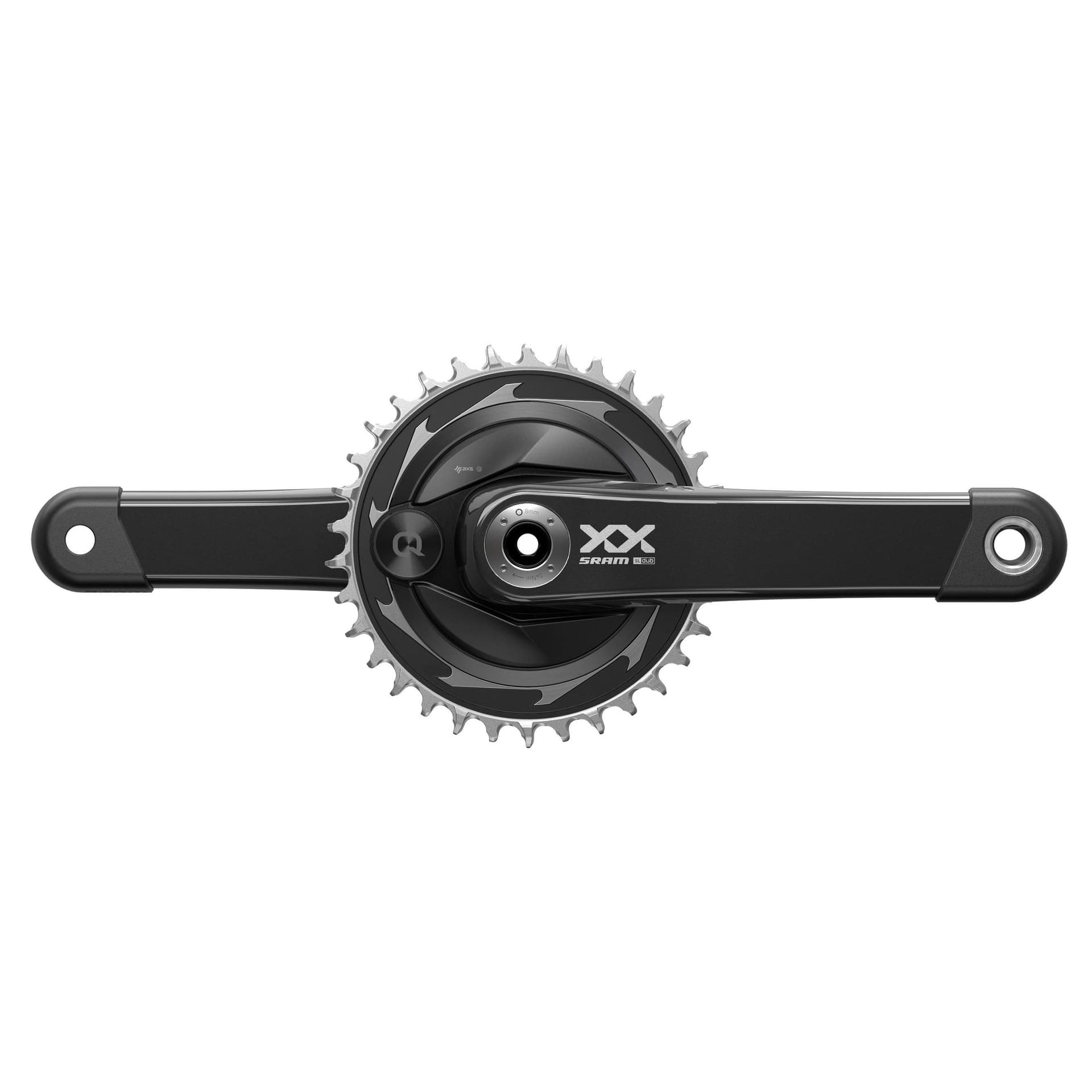 Sram Crankset Powermeter XXSL Eagle Spider Q174 55mm Chainline Dub Black 34T T-Type (BB Not Included) 2022 — product photo