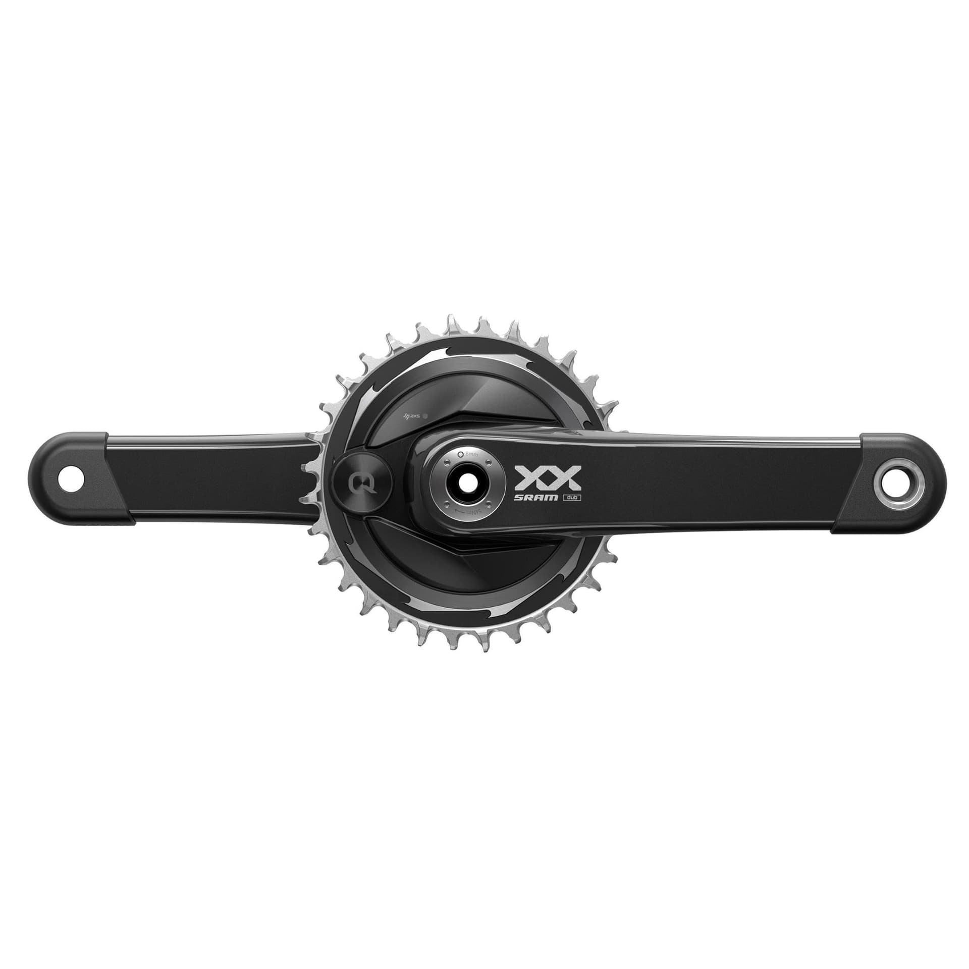 Sram Crankset Powermeter XX Eagle Spider Q174 55mm Chainline Dub MTB Wide Black 32T T-Type (BB Not Included) 2023 — product photo
