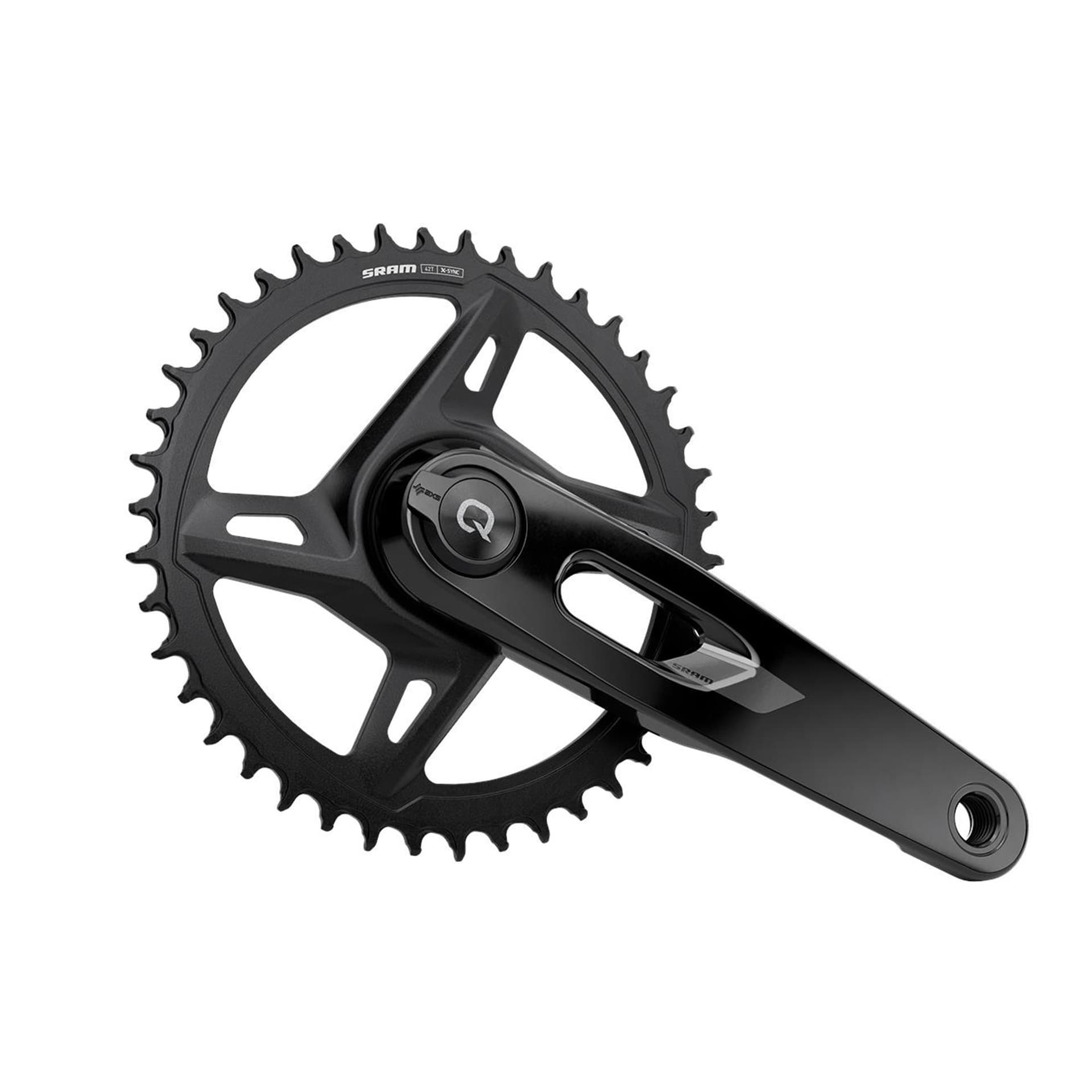 Sram Crankset w/Power meter spindle RIVAL AXS 1x XPLR DUB WIDE E1 - Direct Mount 42T (BB not included) — product photo