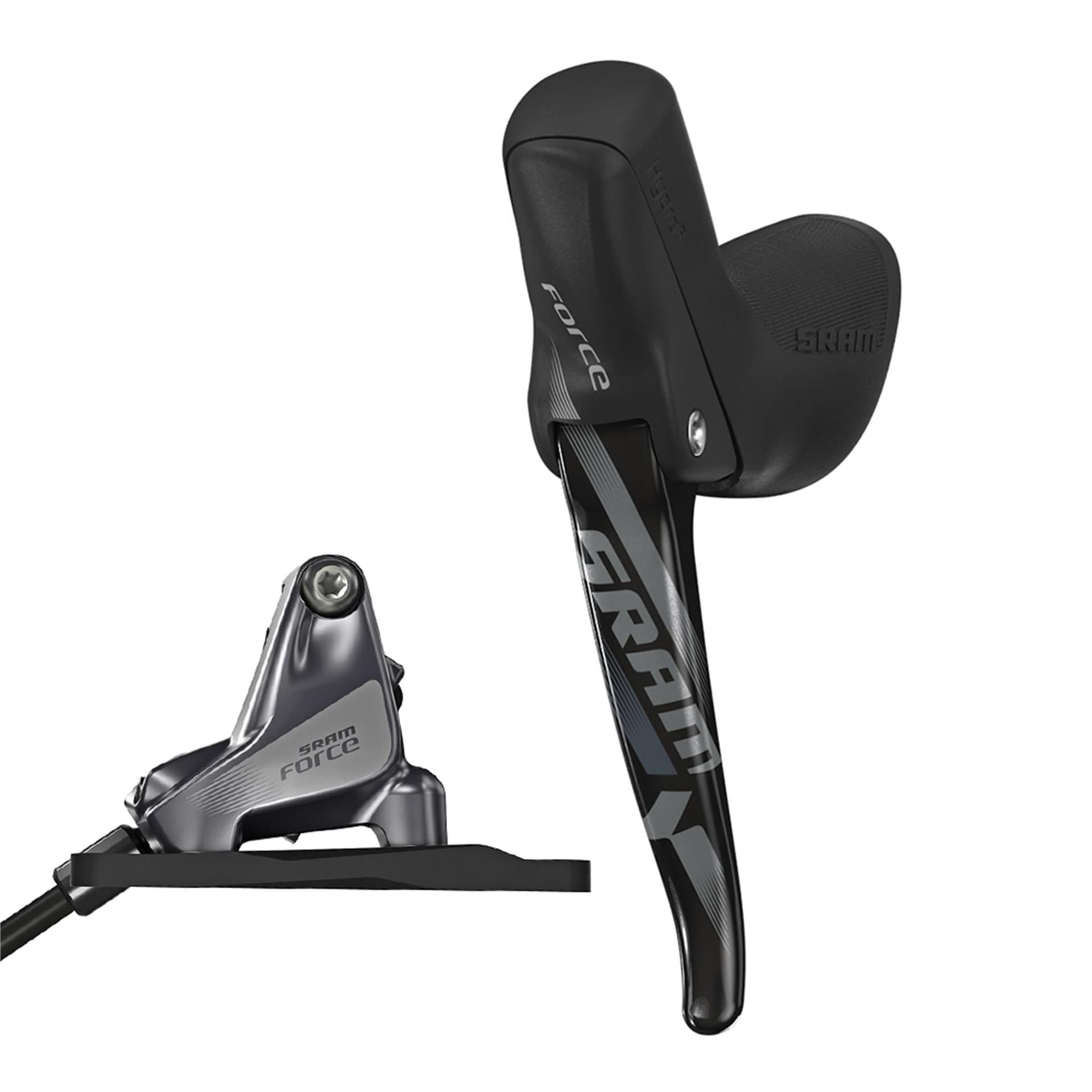 Sram Hydraulic Disc Brake Force1 (UK Style) Left Rear Brake 1800mm w Flat Mount Hardware (Rotor & Bracket sold separately) — product photo